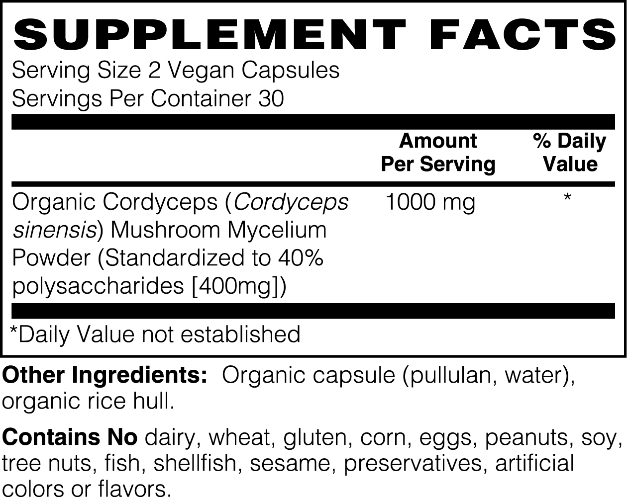 IMMUNITY - Cordyceps Mushroom